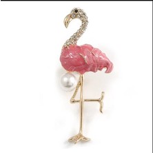 Trendy Chic Flamingo Broş
