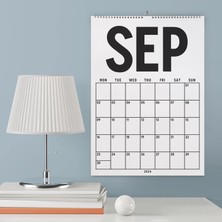 Bi'aldım 2026 - 2027 Spiralli Akademik Duvar Takvimi, 33 x 48 cm Takvim, A4 Takvim, Eylül Başlangıçlı, Academic Wall Calendar