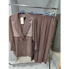 Endiva Yeni Sezon Modal Süper Yazlık Kumaş Pantolonlu Ikili Takım