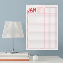 Bi'aldım 2027 Yıllık Planlayıcı Duvar Takvimi, A4, 33X48 Cm, Alışkanlık Takipçisi, 2027 Wall Planner, Monthly Habbit Tracker, To Do List