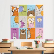 Bi'aldım 2027 Takvim, Sevimli Hayvanlar Duvar Takvimi, A4 Poster Takvim, 33X48 cm Poster Takvim, Renkli ve Eğlenceli