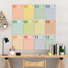 Bi'aldım 2027 Duvar Takvimi, A4, 33X48 Cm, Poster Takvim, Aylık Planlayıcı Takvim, Boho Renkler