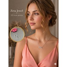 Zeta Jewel 925 Ayar Gümüş Taşlı Sonsuzluk Kolye - Zarif ve Anlamlı Hediye