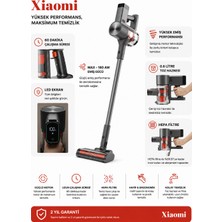 Xiaomi 180 Aw Emiş Gücü, LED Ekran, Hayvan Kılı Fırçası ,60 Dakika Çalışma Süre Vacuum Cleaner Şarjlı Süpürge