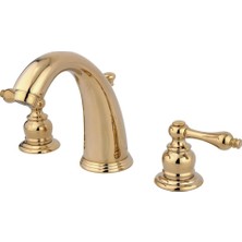 Hd Group KB982AL Viktorya Dönemi Yaygın Lavabo Bataryası Pop-Up, 5-1/4-Inç, Parlak Pirinç