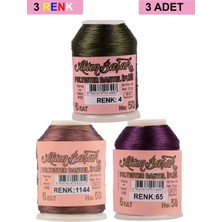 MiraLive 3 Adet Altınbaşak Oya ve Dantel Ipi 20 gr -  - No: 1144 - 065 - 004