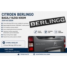 İTHAL Citroen Berlingo Bagaj Yazısı Krom 2019 ve Üzeri