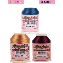 MiraLive 3 Adet Altınbaşak Oya ve Dantel Ipi 20 gr -  - No: 050 - 480 - 585