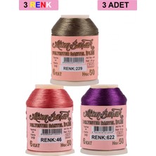 MiraLive 3 Adet Altınbaşak Oya ve Dantel Ipi 20 gr -  - No: 046 - 622 - 229