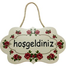 Krc Style Kızımın Odası Ahşap Ip Örme Kapı Süsü