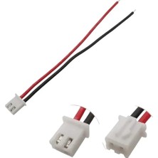 Eding Jst-Xh 2.54MM 26AWG 2 Pin 20CM Tek Damarlı Dişi Konnektör Bağlantı Kablosu -1 Adet