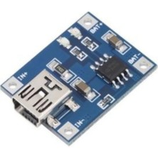 Eding TP4056 1A Lityum Batarya Şarj Modülü - Miniusb