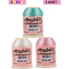 MiraLive 3 Adet Altınbaşak Oya ve Dantel Ipi 20 gr -  - No: 905 - 840 - 317