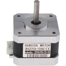 Eding OK42STH34-1504AC Nema 17 Stepper Motor Metal 1.8 ° 3D Yazıcı