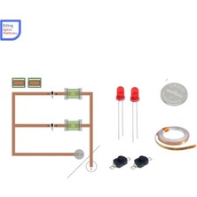 Eding Paralel Elektrik Devresi Çıt Çıt Anahtarlı Kağıt Devre Elektrik Deney Seti - Fen Deneyi Stem