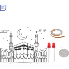 Eding Kâbe ve Hilal Dinimi Öğreniyorum Kağıt Devre Kiti - Stem ,CR2032,LED,BAKIR Iletken Bant,
