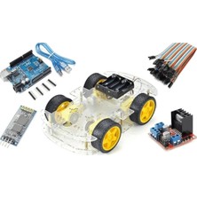 Eding Bluetooth Robot Araba Kiti - 4WD Full Set