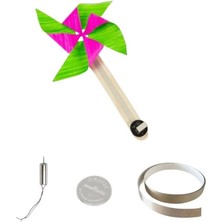 Eding Yel Değirmeni Bakır Folyo Iletken Bant ,CR2032 ,drone Dc Motor - Dönen Pervane Kağıt Devre Kit