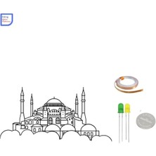 Eding Ayasofya-I Kebir Cami-I Şerifi Müze Ramazan Kağıt Devre Kiti - Stem , Pil,led,bakır Iletken Bant