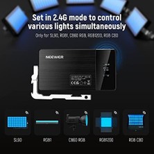 Hd Group Neewer Rgb Video Işığı, SL90 12W 4300MAH Pil 360° Tam Renk 18 Işık Sahnesi, 2500-1000K CRI97+ Kamera Işık Plakasında, Alüminyum Alaşım Gövde, Youtube/vlog/fotoğraf Için Uygulama ve 2,4g Kontrol