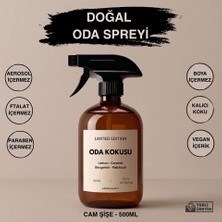 Kalıcı ve Doğal Oda Kokusu Spreyi Cam Şişe – Lemon-Caramel- Bergamot - Patchouli- Ev, Ofis, Araba Ortamları Için Ferahlatıcı Etkili