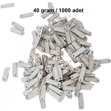 MiraLive Mat Beyaz 15 x 5 mm Dantel Oya Yazma Halhal Abiye Lazer Kesim Pul 1000 Adet / 40 Gram