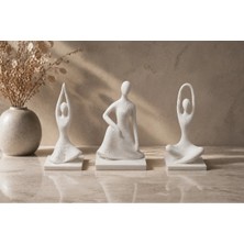 Oko Design Uyum Duruşu Üçlüsü 3’lü Modern Dekoratif Biblo Seti
