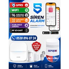 OPAX-W20-BEYAZ+BGR-09 Gprs I Wi̇fi & Bgr-09 Kablosuz Si̇renli̇ Alarm Si̇stemi̇ (1 Yıl Ahm Ücretsi̇z)