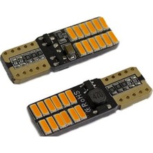 T10 24 LED Turuncu Canbus Lı Ultra Yüksek Işık Turuncu