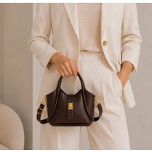 Kumru Studio Vera Koyu Kahve Mini Bag Kadın Omuz Çantası