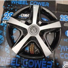 Yk 13 Inç Peugeot 106 / 205 / 206 / 306 / 309 Uyumlu Jant Kapağı 4'lü Takım Amblem Hediyeli