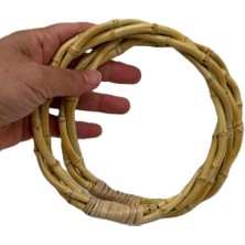 Angel Çanta Aksesuar 15 cm Çift Gerçek Bambu Çanta Sapı  Sarmal Model