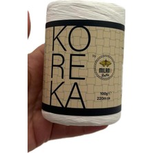 Angel Çanta Aksesuar Koreka Rafya Beyaz Renk