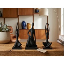 Oko Design Uyum Duruşu Üçlüsü 3’lü Modern Dekoratif Biblo Seti