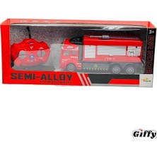Hd Group Uzaktan Kumandalı Itfaiye Şarjlı Işıklı Full Fonksiyon Oyuncak Araç Metal Kasa R/c Araç Şehir Aracı