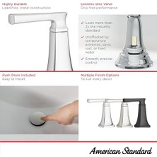 Hd Group Standard 7426201.243, Belmeade Iki Kulplu 4 Inç Banyo Bataryası, Mat Siyah