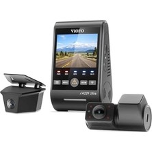 Hd Group A229 Ultra-W 3 Kameralı Ön+Arka Su Geçirmez+Iç 4K+4K+1080P Hdr Starvıs 2 Sensörlü Gps'li Araç Kamerası