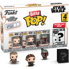 Funko Bitty Pop! Mandalorian Mini Koleksiyon Oyuncakları 4'lü Paket - Cobb Vanth, Fennec Shand, Boba Fett ve Mysteryfigürü