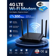 Umsn 300 Mbps Solidfast 4g Lte Modem | Sim Kartlı Modem | Superbox | Wi-Fi 6 | 2.4 Ghz