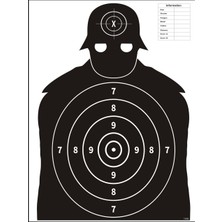 Sim Taktik Atış Hedef Kağıdı 115S – Profesyonel Siluet Hedef (64X90 Cm) – Antrenman & Poligon