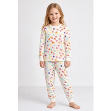 Luggi Baby Bisiklet Yaka Uzun Kollu Kız Çocuk Pijama Takımı