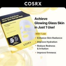 Hd Group Cosrx Advanced Snail Mucin Glass Glow Hydrogel Mask 34G / 1.19 Oz. x 3ea