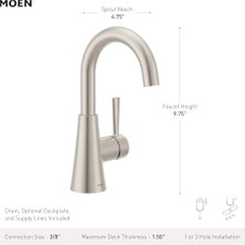 Hd Group Ronan Banyo Lavabo Musluğu, Tek Kollu, Tek Delikli, Bronz Altın, Isteğe Bağlı Lavabo Plakası ve Yaylı Gider Tertibatı Ile, 84021BZG