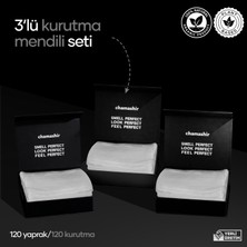 chamashir 3'lü Set Çamaşır Kurutma Mendili - 120 Yaprak / 120 Kurutma