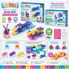 Lunki Toys Jel Yumusak Oyun Blokları LEGO 88 Parça