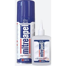 Mitreapel Hızlı Yapıştırıcı Seti 200 ml + 50 ml Ahşap, Metal, Plastik İçin Orta Su Geçirmezlik
