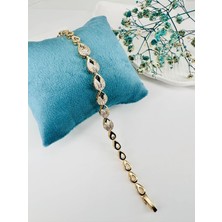 Hsc Bilişim Zirkon Taşlı Pirinç Zirkon Bileklikler 18+2 cm - KBL0244