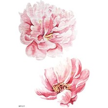Hd Group Artikel Pembe Açan Çiçek Geçici Dövme,geçici Tattoo,vücut Dövme,kol Bilek Dövme,boyun Dövme,sırt Dövme