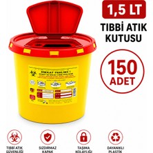 Telkar 1,5 Lt Tıbbi Atık Kutusu  150 Adet