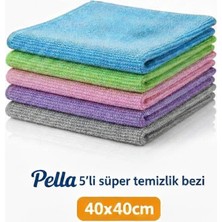5'li Süper Mikrofiber Cam Bezi (40X40 Cm) – Evinizdeki Yeni Temizlik Yardımcınız!